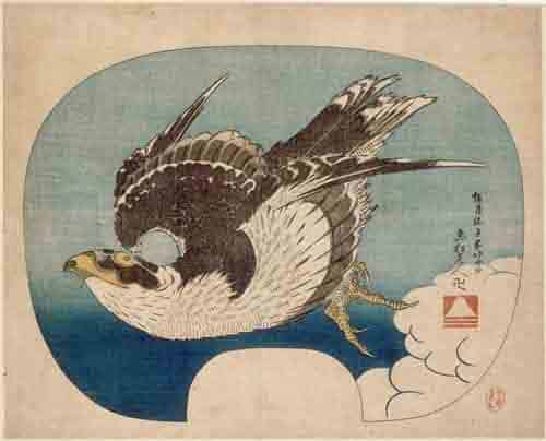 Turn your images into Ukiyo-E(New), Style Transfer, Online, AI, Use Style:Falcon in flight.jpg